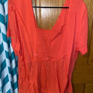 Salmon/orange blouse